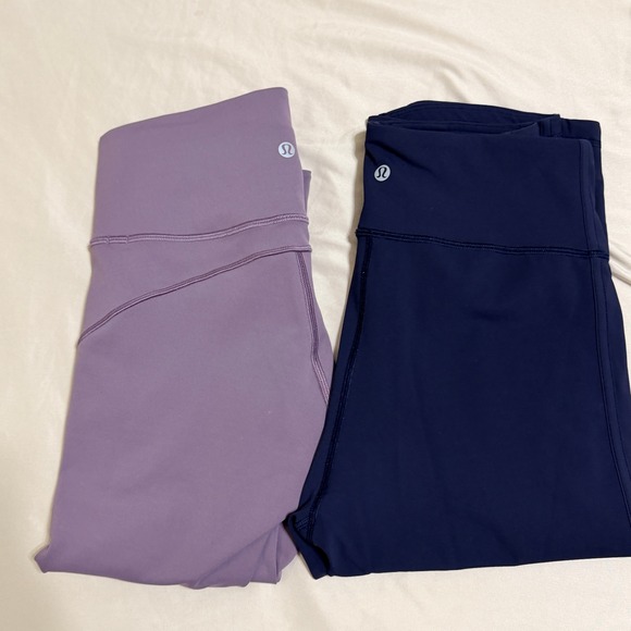 Lululemon Crop Leggings Lot of 2 Size 6 Maeve & Navy - Picture 13 of 13
